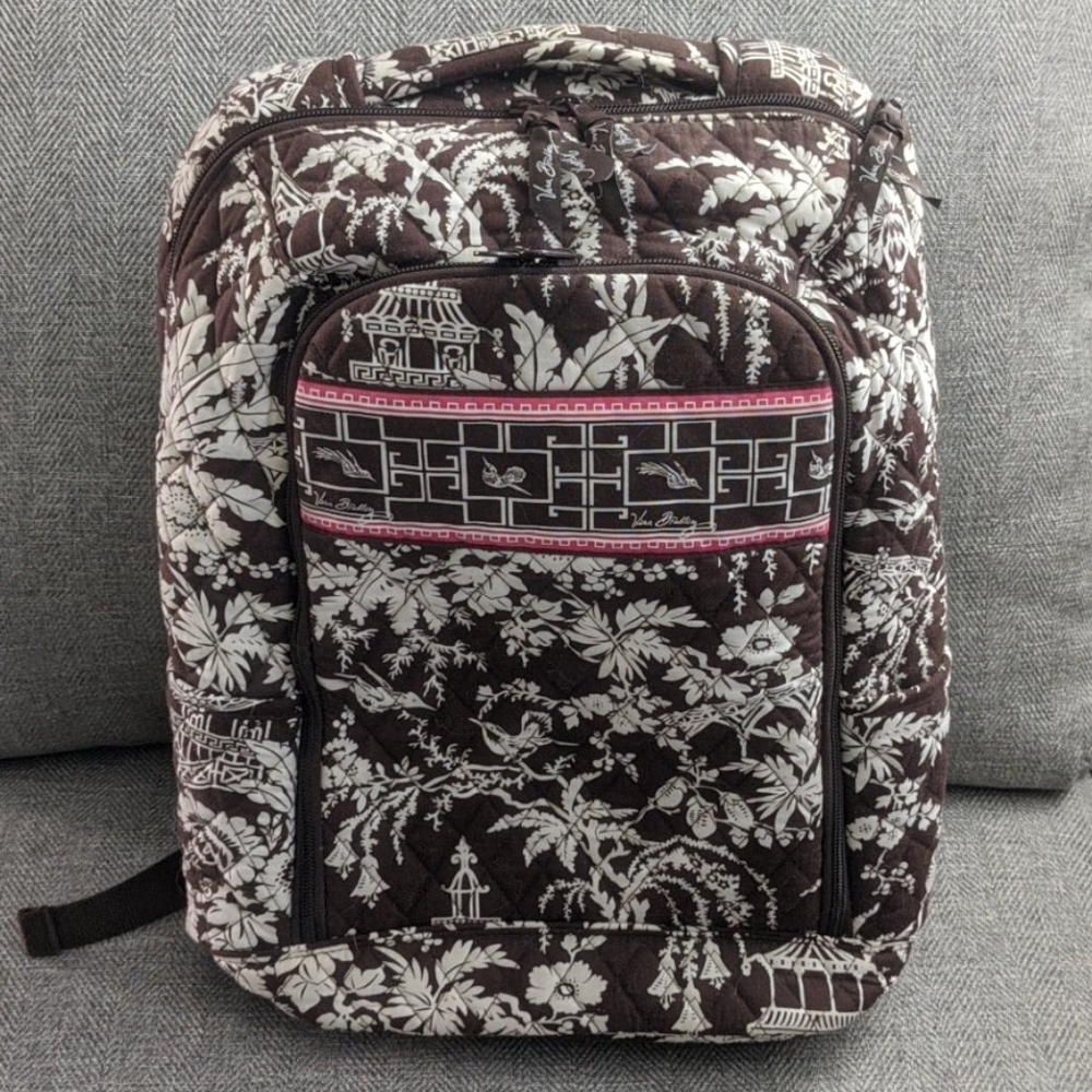 Vera Bradley laptop backpack in Imperial Toile